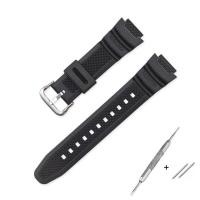 ราคา พร้อมส่ง สายนาฬิกา 25x18 mm ใช้ได้กับ Casio AQ S810W S800W AE 1000W SGW 400H 300H 500H W 735H หลากสี (10705684379)