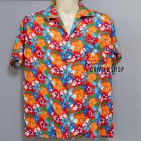 ราคา เสื้อสงกรานต์ลายดอก เสื้อฮาวายแขนสั้น เชิ้ตฮาวายลายดอก เสื้อดอกสงกรานต์ ราคาถูก (24136568893)