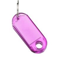 ราคา 10pcs สีสัน Key Tags พลาสติกแยก Key แหวนป้ายกระดาษ Clear Windows ยืดหยุ่น Key Organizer DIY ระบุรายการกระเป๋าเดินทาง (24371328054)
