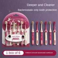 ราคา 6 แพ็ค แปรงสีฟันเด็กนักบินอวกาศ ชุดแปรงสีฟัน ขนแปรงนุ่ม แปรงสีฟันเด็กทารกอายุ 3 12 ปี (24502301639)