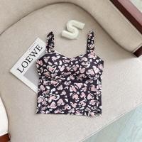 ราคา เสื้อกั๊กผ้าไหมน้ำแข็งสายเดี่ยวแบบสวมหัวสำหรับผู้หญิง ไม่มีวงแหวน เสื้อชั้นในแบบเกาะอกพิมพ์ลายเสือดาว เสื้อกั๊กเกาะอกสำหรับใส่ด้านนอก (23174705411)