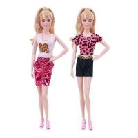 ราคา 2 ชิ้น เซ็ตตุ๊กตาบาร์บี้เสื้อผ้าสบายๆทุกวันสวมใส่กระโปรงทําด้วยมือสําหรับ Barbies Fit 11 8 นิ้วตุ๊กตาสาว ตุ๊กตา BJD คริสต์มาสของขวัญ (24389693636)