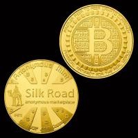 ราคา เหรียญกษาปณ์เหรียญสะสมสีเงินสีทองเหรียญที่ระลึกศิลปะคอลเลกชัน cryptocurrency บนถนนผ้าไหม (24334556575)