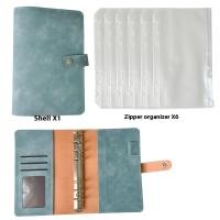 ราคา LAL ซองเงินสด PU พร้อมที่หนีบธนบัตร6รู6กระเป๋ามีซิปแบบถอดได้กระเป๋าเก็บบัตรเงินสด (24441753975)