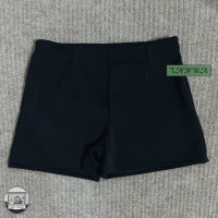 ราคา กางเกงขาสั้นผ้าฮานาโกะ เอว 22 46 นิ้ว มีหลายสี สาวอวบ shorts รุ่นซิปข้าง (23755132656)