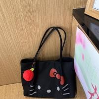 ราคา Just Star ความจุมากกระเป๋า Hellokitty ใหม่กระเป๋าผ้าแคนวาสน่ารักนักเรียน Crossbody Ins พกพาสะพายไหล่ Commuter (24384669038)