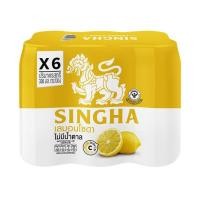 ราคา สิงห์ เลมอน โซดา Singha lemon soda 0 Cal 330มล ถาดx6กระป๋อง (21081088817)