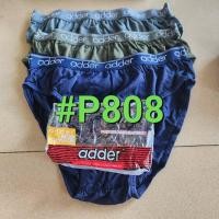 ราคา กางเกงในชาย Adder P801 P805 P171 P808 แพ็คถุงซิบ 3 ตัว คละสี เนื้อผ้า Cotton ขอบโชว์ ขอบยาง F L XL (17419364867)