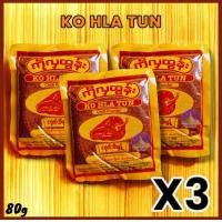 ราคา KO HLA TUN พริกป่นสุก 80g 3ซอง พริกป่น พริกป่นพม่า เครื่องเทศ (23791690534)