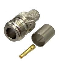 ราคา N ปลั๊ก หญิง JACK BULKHEAD Connector CRIMP RG316 RG174 RG58 RG142 RG8X RG5 RG6 RG8 LMR400 สาย RF COAXIAL 1 ชิ้น (23770668238)