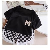 ราคา ชุดเเฟชั่นเด็กหญิง เสื้อคอกลม ตัวเอ็ม กางเกงลายสก๊อต ผ้านิ่ม ชุดลำลองเด็ก ไซส์80 120 Girls fashion set Hippobaby (23848720071)