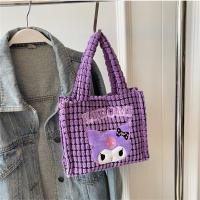 ราคา Kulomi Shoulder Bag Cartoon Cute Pacha Dog Hat Velvet Handbag HelloKitty Melody Suction Button Design Convenient Openin (24013303552)