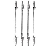 ราคา 4ชิ้นคลิปหนีบผมปากจระเข้อเนกประสงค์หัวคู่สายยางรูปภาพบัตรรูปภาพบันทึกแบบ DIY ที่ใส่กระดาษโน้ตอุปกรณ์สำนักงาน (24251237718)