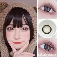 ราคา คอนแทคเลนส์ รุ่น Sakura Edge สีเทา ตาล Gray Brown (23967090091)