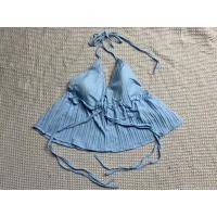 ราคา สายเดี่ยวผูกอก ผ้าดอปบี้ เสื้อสายเดี่ยวผูกโบว์หน้า เนื้อผ้าทอนูนสวยไม่บาง งานสม็อคด้านหลัง สายปรับไม่ได้น้า ทำมาพอดีค่าา (24447712832)