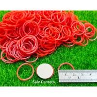 ราคา หนังยางรัดแหนม สีแดง หนังยางจิ๋ว ขนาดวง 2 cm ยางจิ๋ว วงเล็ก 50 และ 100 กรัม ยางวงเล็ก mini Rubber band (23986298916)