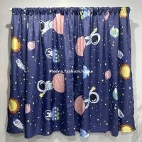 ราคา ผ้าม่านหน้าต่าง ลายดาวอวกาศ ผ้าม่านสอดรางหรือลวดสลิง ลดราคาพิเศษถูกสุดๆ (23595832575)