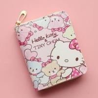 ราคา Just Star น่ารักเฮลโลคิตตี้กระเป๋าสตางค์แบบมีซิปลายกระเป๋าสตางค์ลายน่ารักคันธนู (24437628412)
