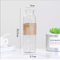 ราคา พร้อมส่ง แจกันแก้วใส เชือกป่าน แจกันแก้ว แจกันดอกไม้มินิมอล แจกันแก้วใสพร้อมเชือกป่านพร้อมใช้ ส่งจากไทย ส่งไว (18705422827)