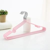 ราคา ไม้แขวนเสื้อสแตนเลส ไม้แขวนเสื้อ ไม้แขวนสแตนเลส เคลือบซีลีโคนกันลื่น ผู้ใหญ่40cm 20cm แพ็ค5 10ชิ้น (16748934741)