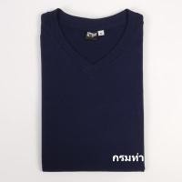 ราคา เสื้อยืดคอวี ผ้า Cotton no 32 Comb (18040232466)