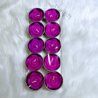 ราคา เทียนหอม เทียนดอกไม้ 1แพ็ค มี 10 ชิ้น เทียน กลิ่นหอม มีหลากหลายลวดลายดอกไม้และสีให้เลือก สวยงาม สินค้าพร้อมส่ง (21412909147)