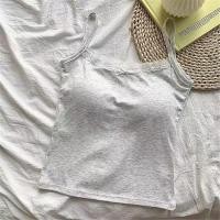 ราคา Y2k Knitted V Neck Camisole Slim fit Lace Trim Strappy Tank Tops Hottie Cotton Short Vest Summer Slim Elegant Camis (23902814938)