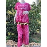 ราคา ชุดมัดย้อม เสื้อ กางเกงขายาว (22826774026)