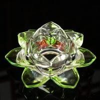 ราคา เชิงเทียน ดอกบัวแก้ว แก้วคริสตัล เชิงเทียน ตะเกียงพระ เชิงเทียนแก้ว (15449593115)