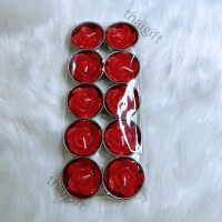 ราคา เทียนหอม เทียนดอกไม้ 1แพ็ค มี 10 ชิ้น เทียน กลิ่นหอม มีหลากหลายลวดลายดอกไม้และสีให้เลือก สวยงาม สินค้าพร้อมส่ง (21412909165)