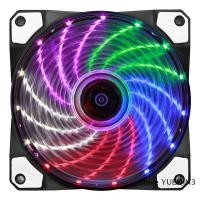 ราคา Store YUEQIN3 120mm Computer Case Fan พัดลมเงียบ CPU Cooling RGB Quiet PC Cooler Fan Case FANS (24336154418)