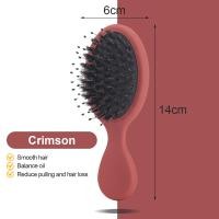 ราคา Boar Bristal Hair brush หวีขนหมูป่าแท้ หวีขนหมูป่า หวีลดผมร่วง ช่วยให้ผมเงางาม (22059661106)