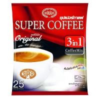 ราคา ซุปเปอร์คอฟฟี่ Super Coffee กาแฟปรุงสำเร็จชนิดผง 3อิน1 500 ก 25 ซอง (19577815446)