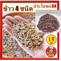 ราคา ข้าวกล้องสี่ชนิด ไรซ์เบอร์รี่ หอมมะลิแดง กล้อง กข 43 กล้องมะลิน้ำนม 1กก คุณประโยชน์ x4 อาหารเจ vegetarian (23794283033)