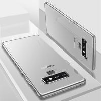 ราคา สำหรับ Samsung Galaxy Note 9 SM N960F Soft ยืดหยุ่น TPU Jelly Case Crystal Clear Back พร้อมฝาครอบโทรศัพท์โลหะมันวาวหรูหรา (15974888963)