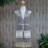 ราคา ผ้าพันคอ ผ้าคลุมไหล่ ลายขิด เนื้อผ้านิ่ม ลายตัดสวยๆ (23922173779)