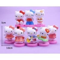 ราคา โมเดลคิตตี้ชุด8ตัวขนาดความสูง 5cm คิตตี้แต่งหน้าเค้ก ของสะสม (16443984798)