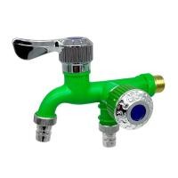 ราคา ก๊อกน้ำ 2 หัวหรือก๊อกน้ำ 2 ทาง ก๊อกสนามสองทาง ก๊อกสนาม2ทาง ก๊อก2วาล์ว ก๊อกสองทางต่อท่อประปาจาก 1 ทาง ออกได้ 2 ทาง เปิดปิดง่าย ดีไซด์สวยงาม (24314943920)