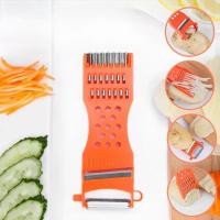 ราคา พร้อมส่ง ที่ขูดมะละกอ ที่ปอกอเนกประสงค์ ที่ปอกผลไม้ แบบมีกล่อง สีส้ม 1 อัน กล่อง (24534074055)