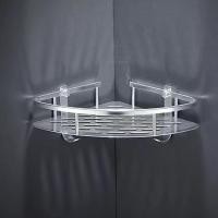 ราคา ชั้นวางของติดผนัง ชั้นวางของเข้ามุมอลูมิเนียม 1ชั้น และ 2 ชั้น ชั้นวางของเข้ามุมในห้องน้ำ แบบเจาะผนัง พร้อมส่งในไทย (14879666693)