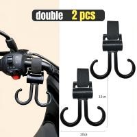 ราคา 2ชิ้น ตะขอห้อยรถเข็นเด็กและรถเข็นสัตว์เลี้ยง Stroller motor bicycle Hook รับน้ำหนักได้ถึง 20 kg หมุนได้360องศา (23398545582)