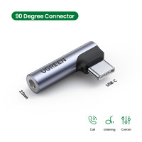 ราคา UGREEN 2 in 1 USB C to 3 5mm USB C Sound Card Converter Support Charging No DAC Model 50596 (23811511391)