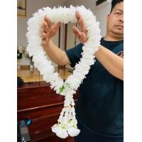 ราคา พวงมาลัยดอกดาวเรืองสีขาว ทรงกลม 1 เมตร ชาย5 พวงมาลัยดอกดาวเรืองสีขาว ทรงกลม 1 เมตร ชาย5 พวงมาลัยดอกไม้ปลอม งานผ้า มาลัยดาวเรืองขาว มาลัยไหว้พระ (22204343146)