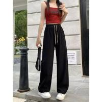 ราคา พร้อมส่งในไทย กางเกงขายาวเอวสูง เอวยางยืด ขายาว ผ้าลูกฟูกหนานุ่ม (23807394054)