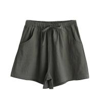 ราคา ส่งไว รหัส JK000 กางเกงขาสั้น กางเกงผ้าฝ้าย กางเกงผ้าลินิน สำหรับสตรี กางเกงวินเทจ กางเกงขาสั้นใสสบายสำหรับสตรี (13251973718)