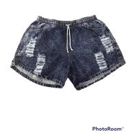 ราคา กางเกงยีนส์ขาสั้นไชส์กลาง สาวอวบใส่ได้เนื้อผ้ายืดได้นิดหน่อยเอวฟรีไซส์ สุ่มลายนะค่ะ (15487396389)