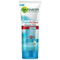 ราคา GARNIER การ์นิเย่ โฟมล้างหน้า สูตร Pure Active แอนตี้แอคเน่ โฟม สครับ และ มัทฉะดีท็อกซ์โฟม ขนาด 100 ml (16967525815)