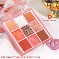 ราคา FALL IN LOVE EYEHADOW PALETTE SIVANNA พาเลท ทาตา อายแชโดว์ 9 สี ซิเวนน่า HF631 (12401796846)