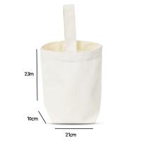 ราคา ถุงใส่แก้ว กระเป๋าผ้าดิบ ผ้าแคนวาส แข็งแรงทนทาน ไม่ขาดง่าย (23157344117)