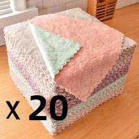ราคา BBT THAILAND 25x25 ผ้าเช็ดโต๊ะ ผ้าเช็ดจาน ผ้าเช็ดมือ ผ้าขี้ริ้ว ผ้าเช็ดอเนกประสงค์ผ้าเช็ดโต๊ะ ผ้าเช็ดทำความสะอาด (24504330837)